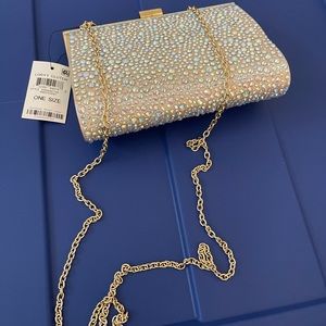 INC LORYY CLUTCH PARTY BAG GOLD COLOR